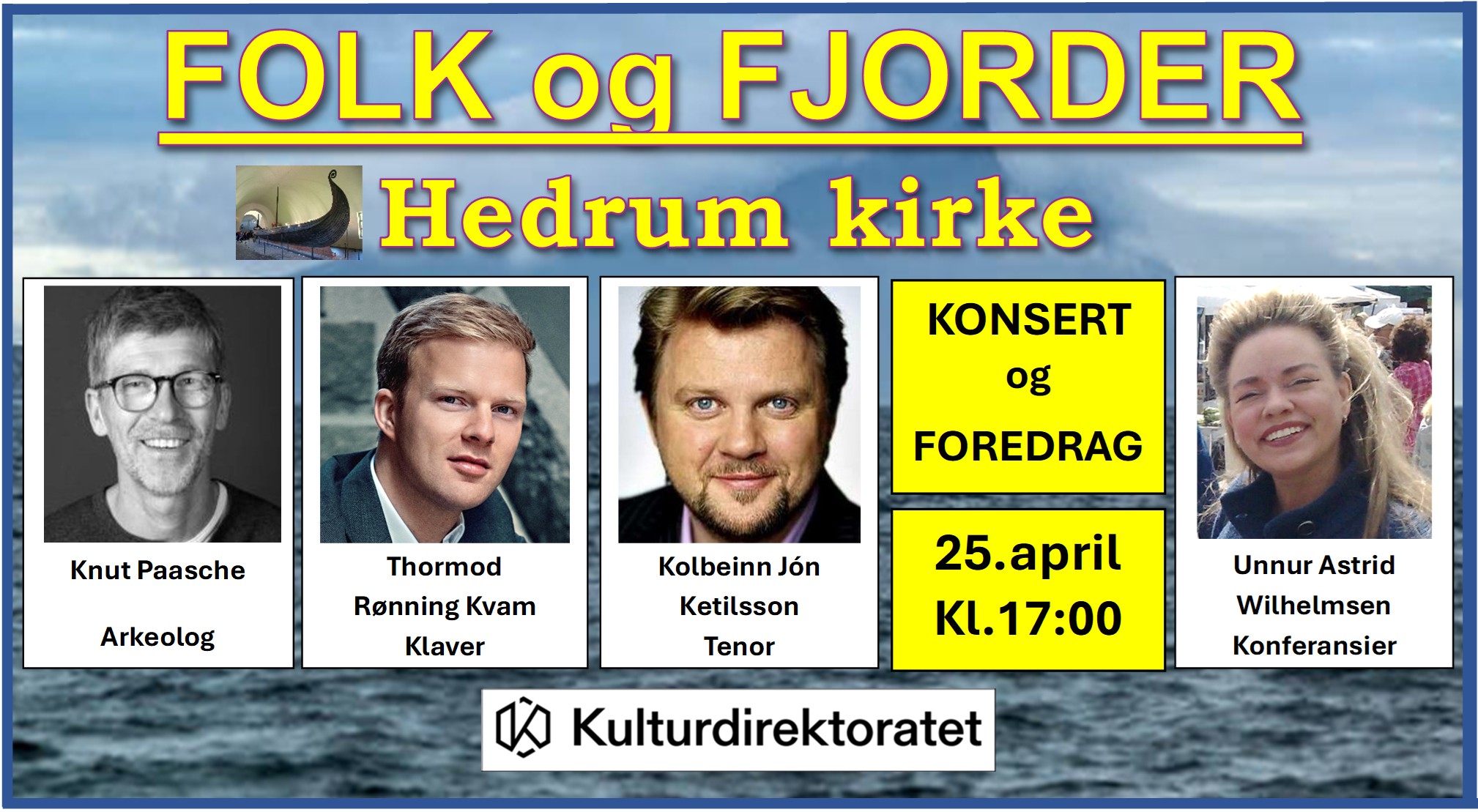 Artikkelbilde til artikkelen 25.04.26 kl.17.00  Arrangement i Hedrum kirke